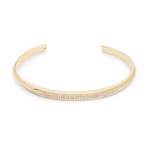 KATE SPADE NEW YORK Goldtone & Cubic Zirconia Cuff Bracelet